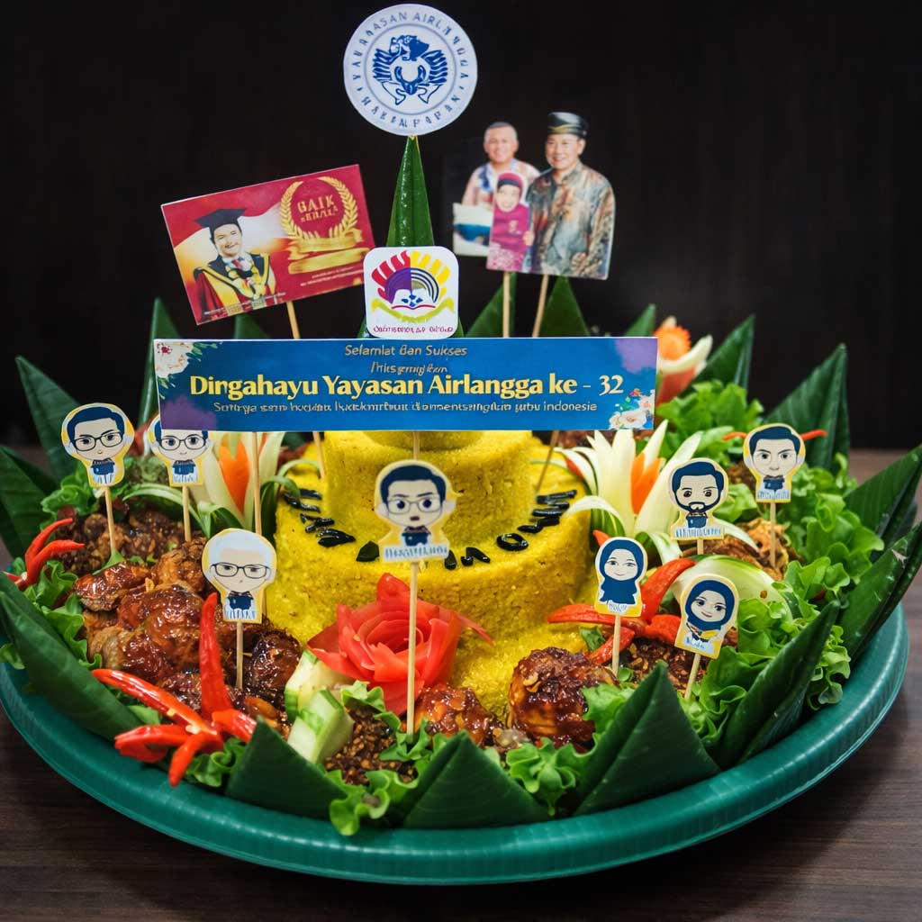 Hasil tumpeng hias FIKOM 2025. Foto: Istimewa
